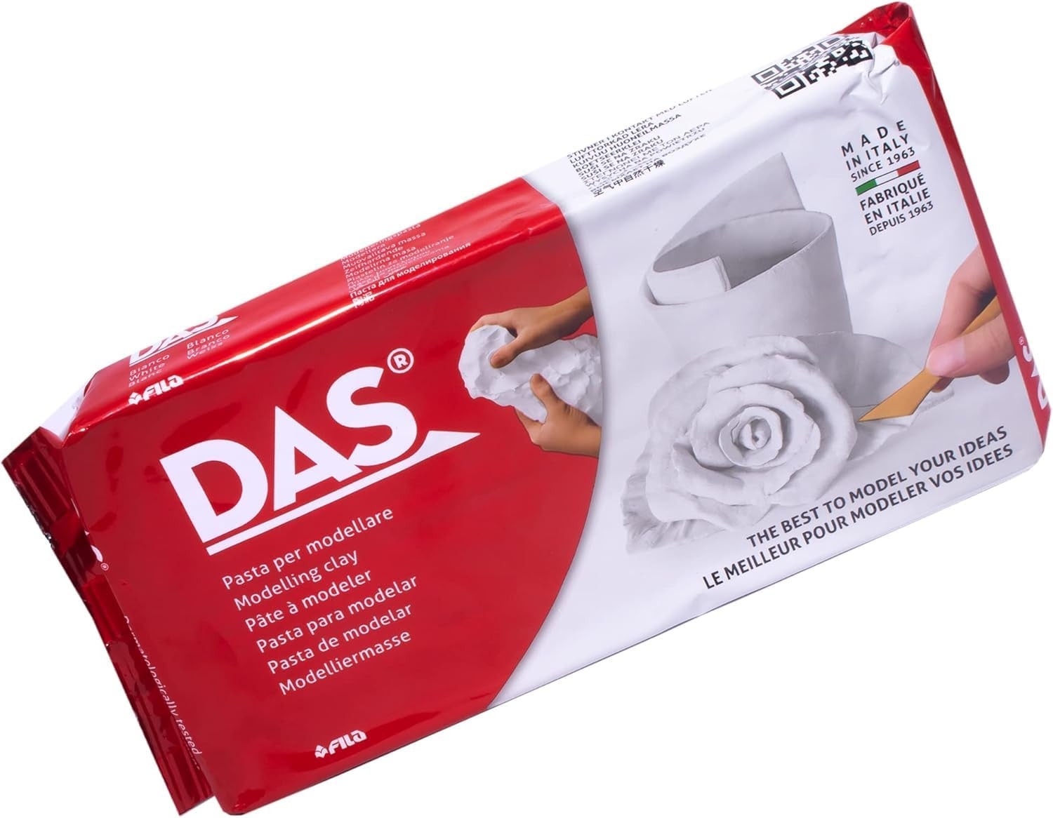 DAS Air Dry Modeling Clay White 1.1lb Sculpting Craft Clay No Bake