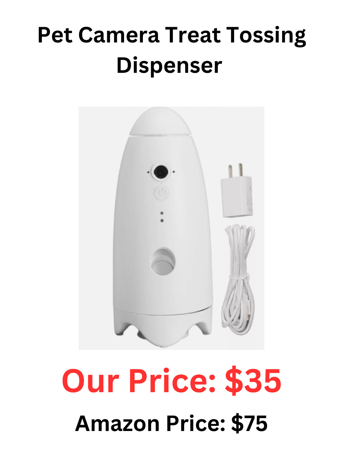 Pet Camera Treat Tossing Dispenser