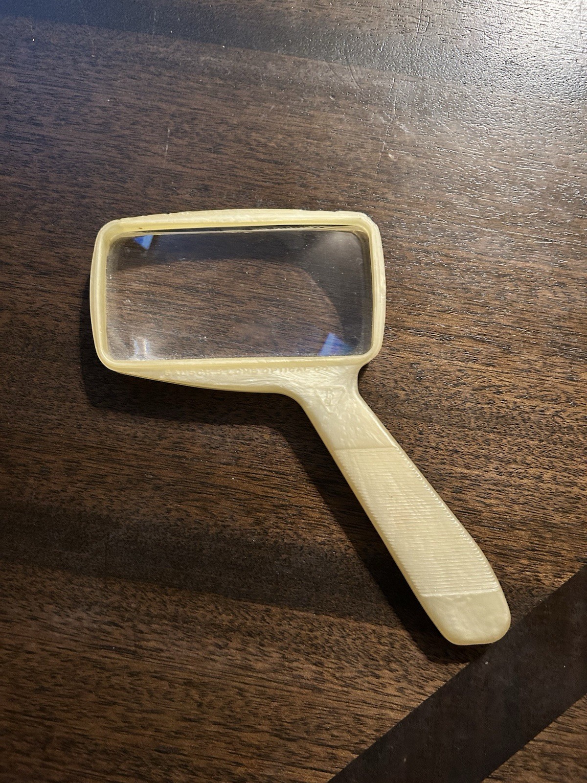 1940’s Vintage Bausch & Lomb Optical Magnifier, Lucite Plastic