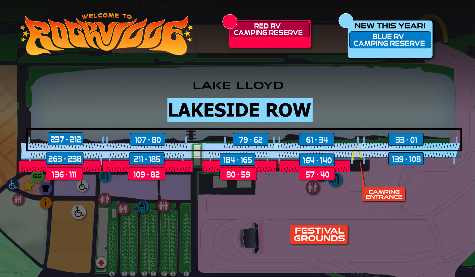 Blue Lot Lake Lloyd RV Camping Pass Ticket - 5-Night Welcome to Rockville 2026