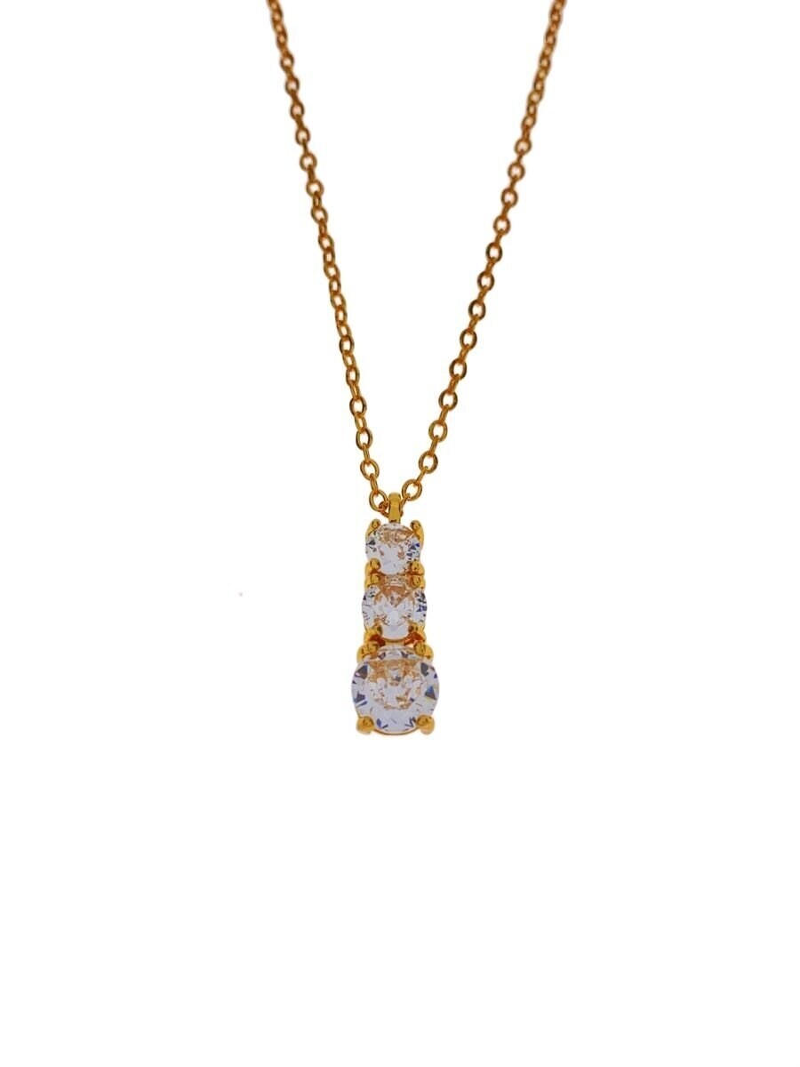Necklace Sv925 Gld With Top Ladies M1k42