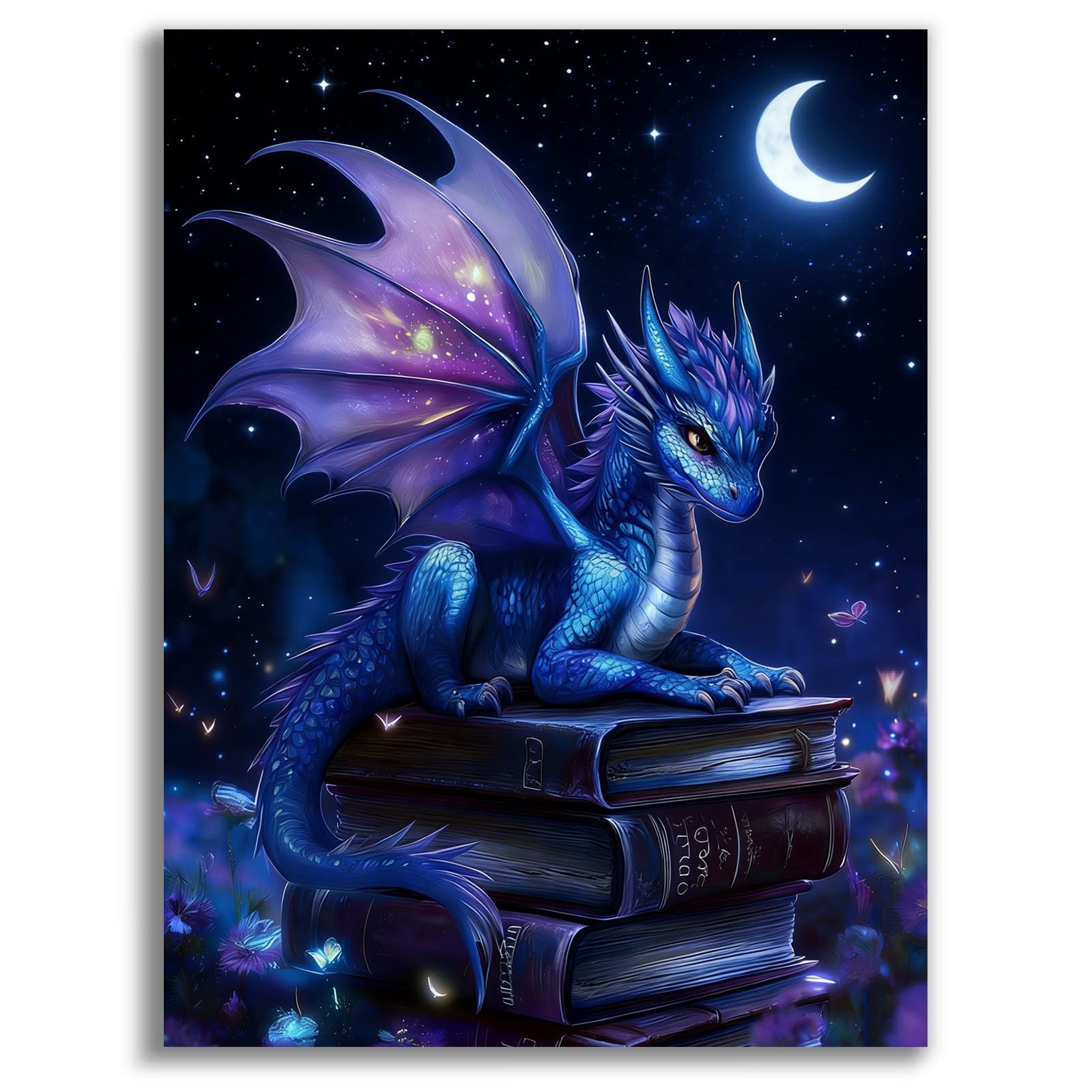 Dragon Diamond Painting Kits for Adults, Fantasy Diamond Art Kits for Adults, An