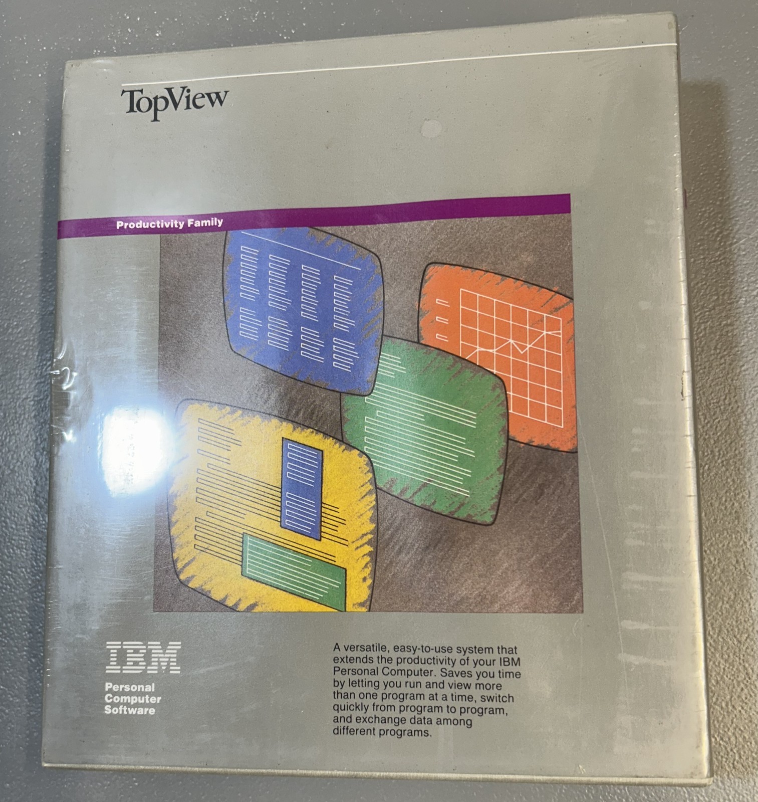 Vintage IBM TopView Graphical System  w/Disks New in Box
