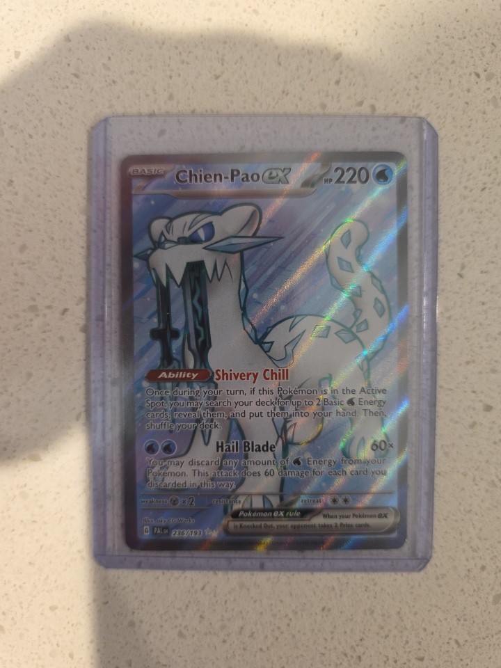 Pokémon TCG Chien-Pao ex 236/193 Paldea Evolved Full Art Ultra Rare Holo