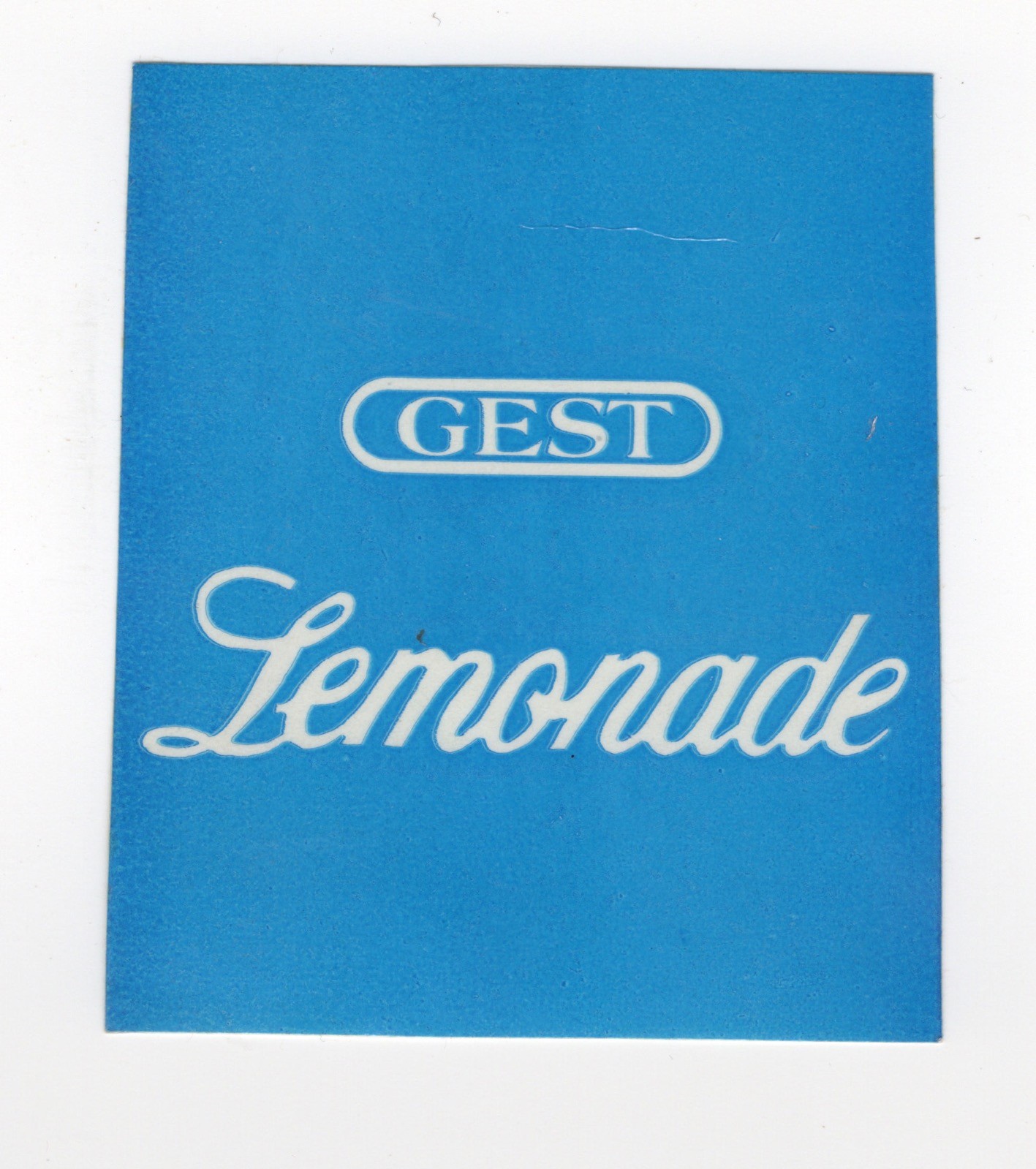 Australian Sticker 1980s Coca Cola Gest Lemonade