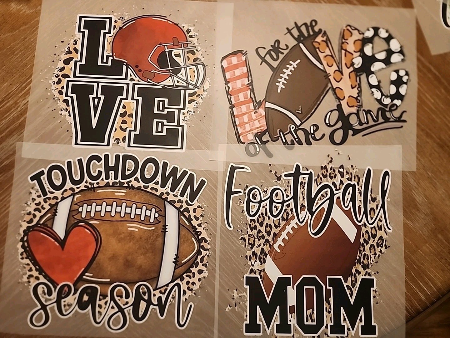 8 Sublimation Transfer Ready To Press Heat Transfer Football Mom