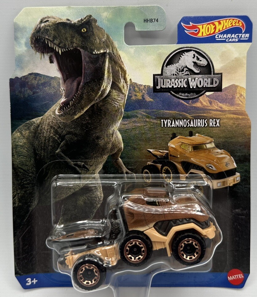 Hot Wheels Jurassic Park Tyrannosaurus   Rex Disney Character Cars Mattel 2023