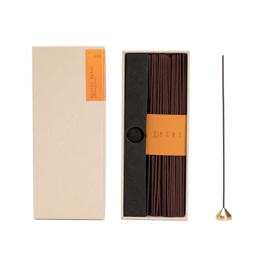  Incense Gift-Natural Aromatherapy (~60 Sticks+Incense Holder) for Energy METAL