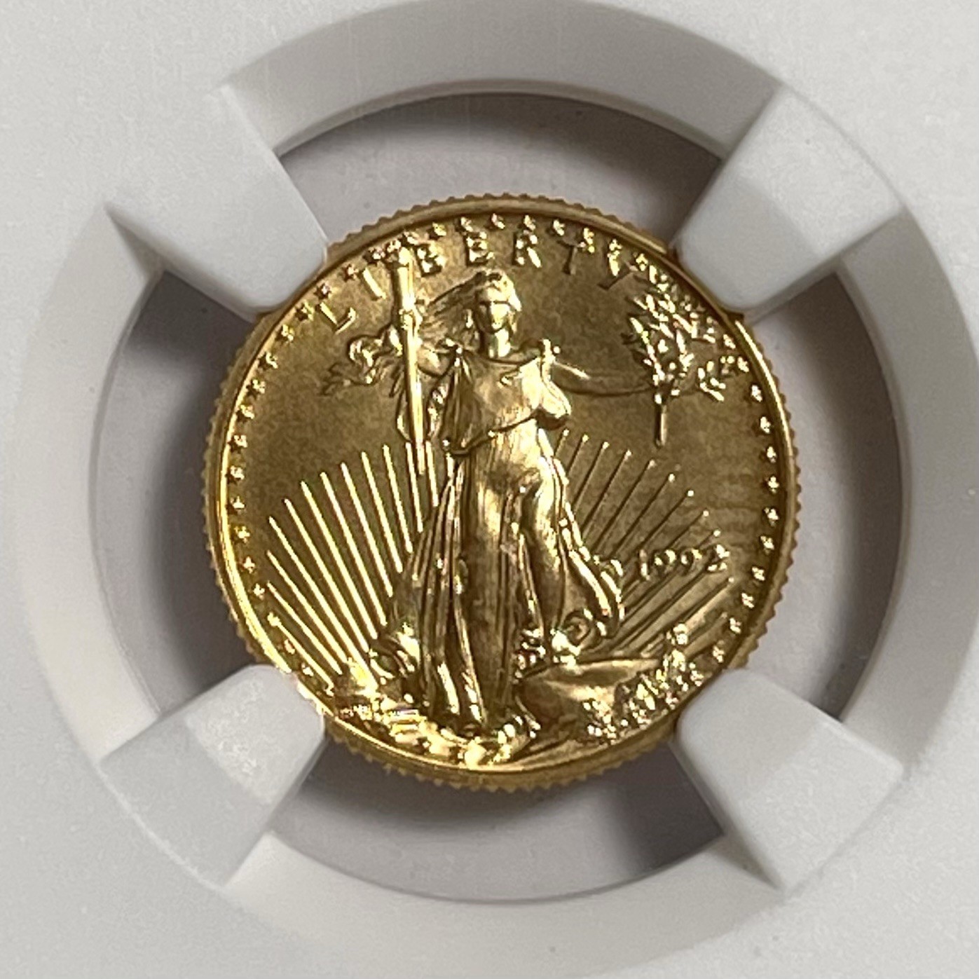 1992 $5 American Gold Eagle 1/10th Oz NGC MS69 Fine Gold US Key Date Coin