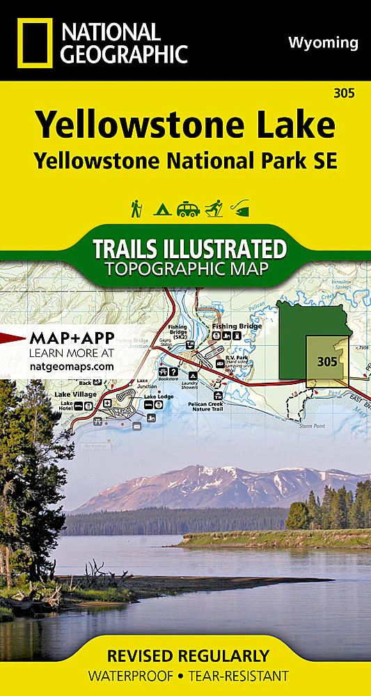 Southeast Yellowstone Lake: Map #305