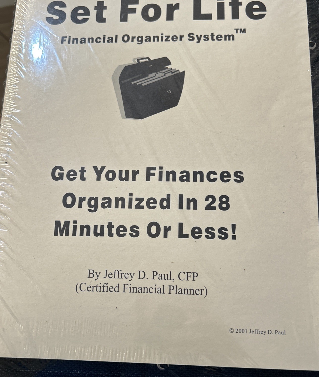 Set For LIfe Financial Organizer System Vintage Jeffrey Paul Cfp New