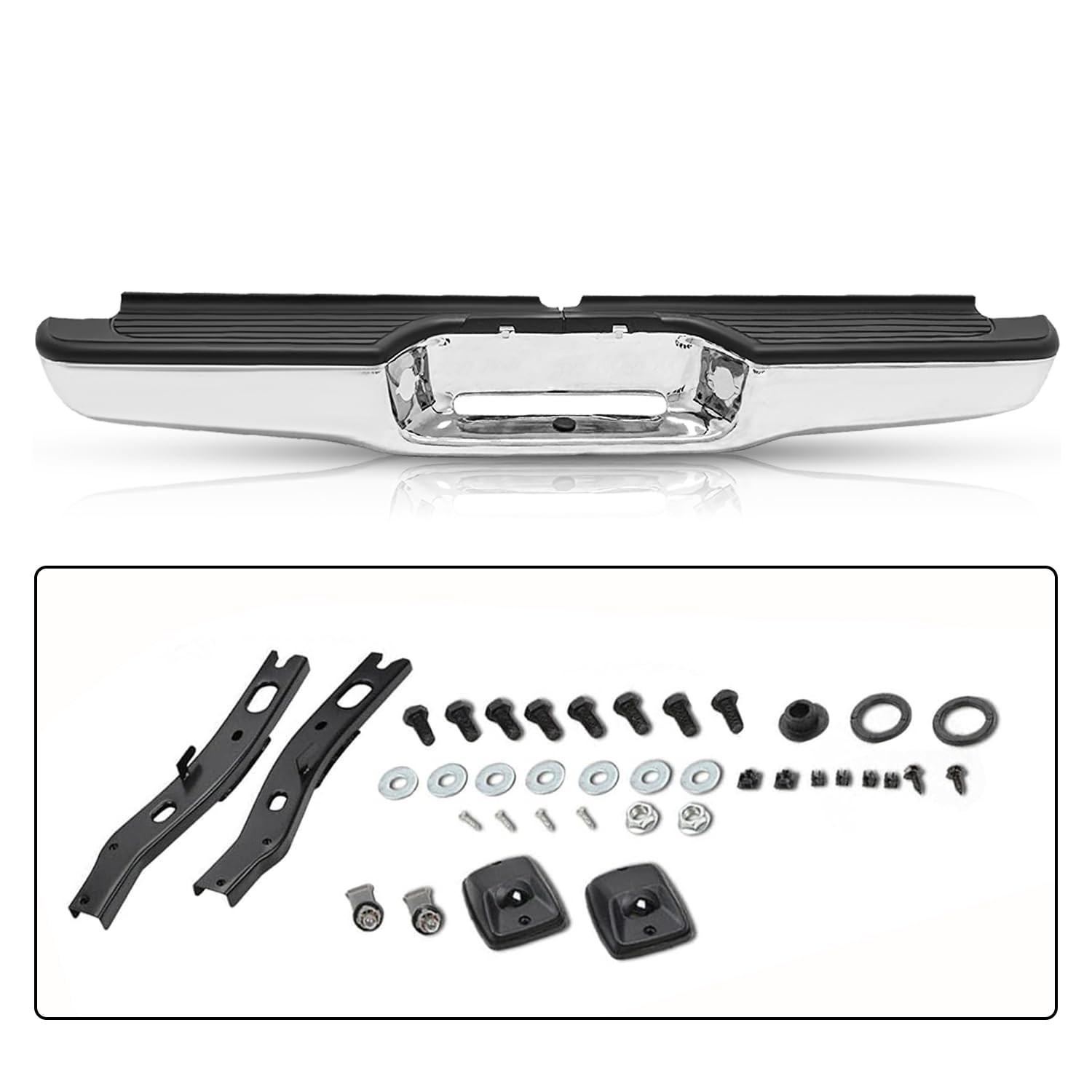 Anti-Rust Coating Rear Bumper Assembly Fit for 1995-2004 Toyota Tacoma Back Step