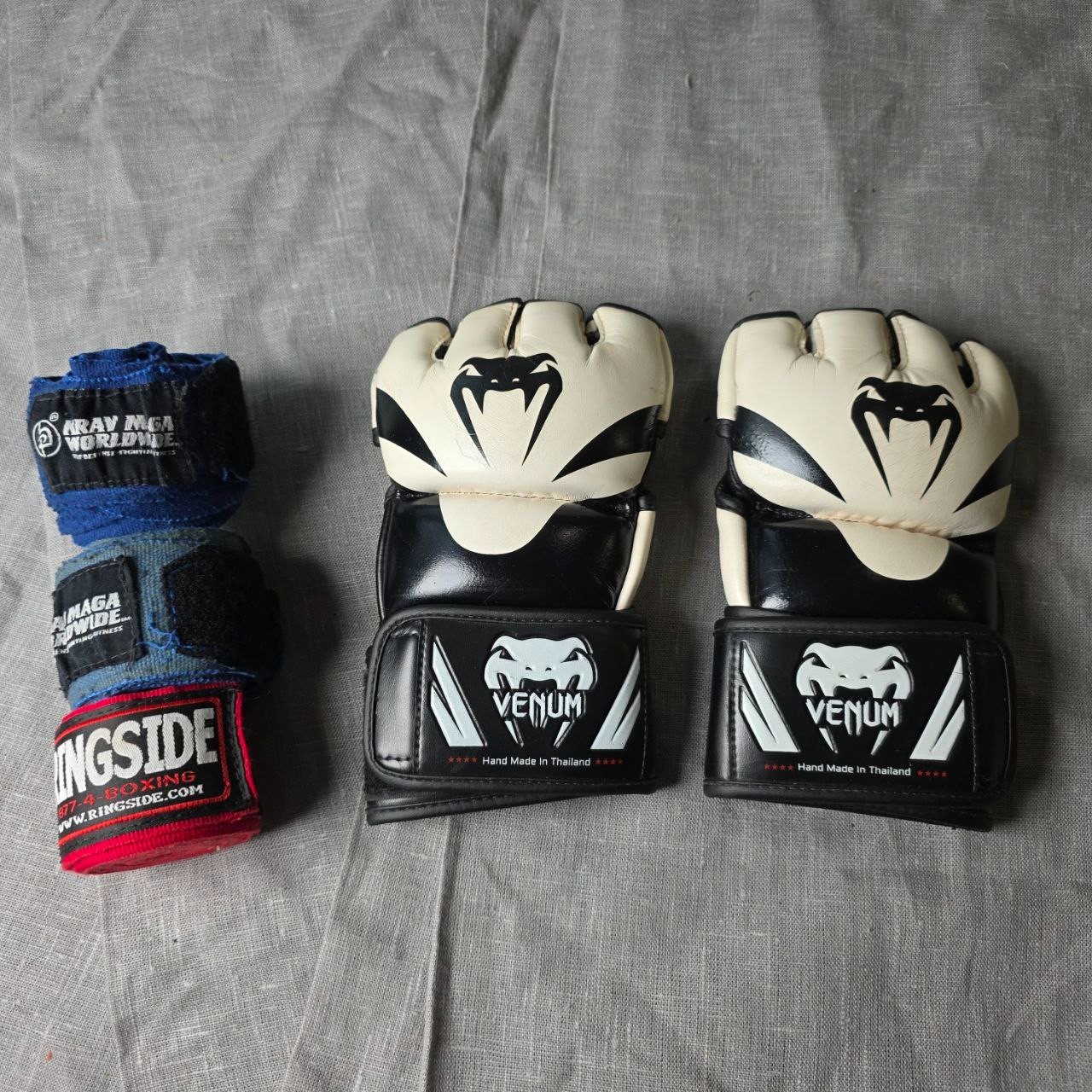 Venum Attack MMA Gloves + 3 Boxing Handwraps