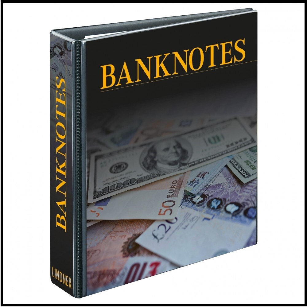 Banknote Album Ring Binder Publica Lindner 3537R Empty To Fill Yourself