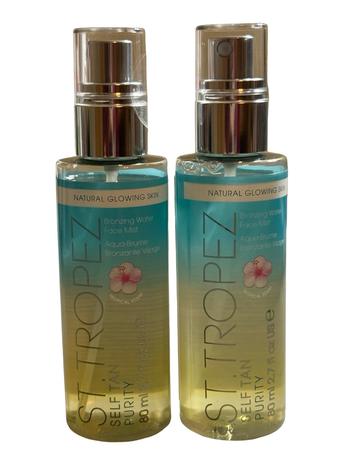 Lot of 2 St. Tropez Self Tan Purity Bronzing Water Face Mist 2.7 fl oz Each
