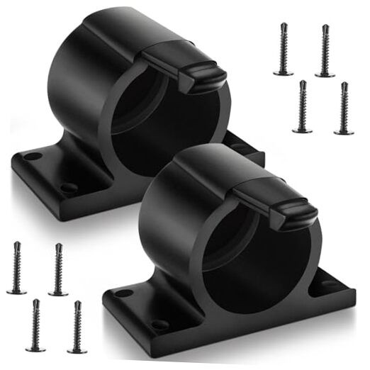 2 Pcs 7-Way Round Trailer Plug Holder Harness Plug Protector 7 Pin Trailer 