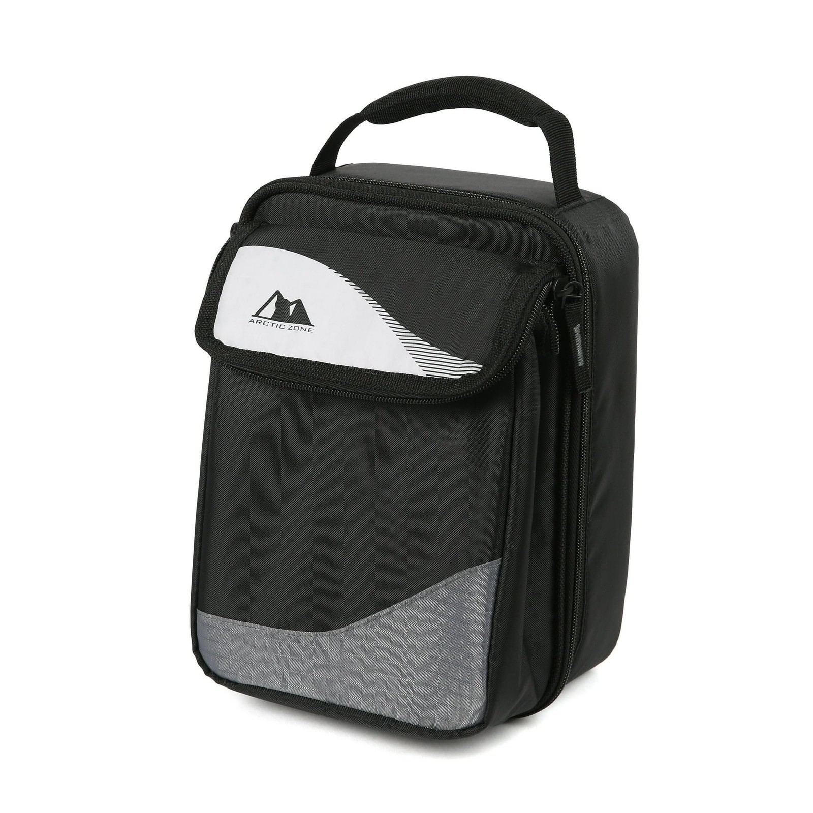 Arctic Zone Expandable HardBody Lunch Box, Black/White | Insulated Upright...