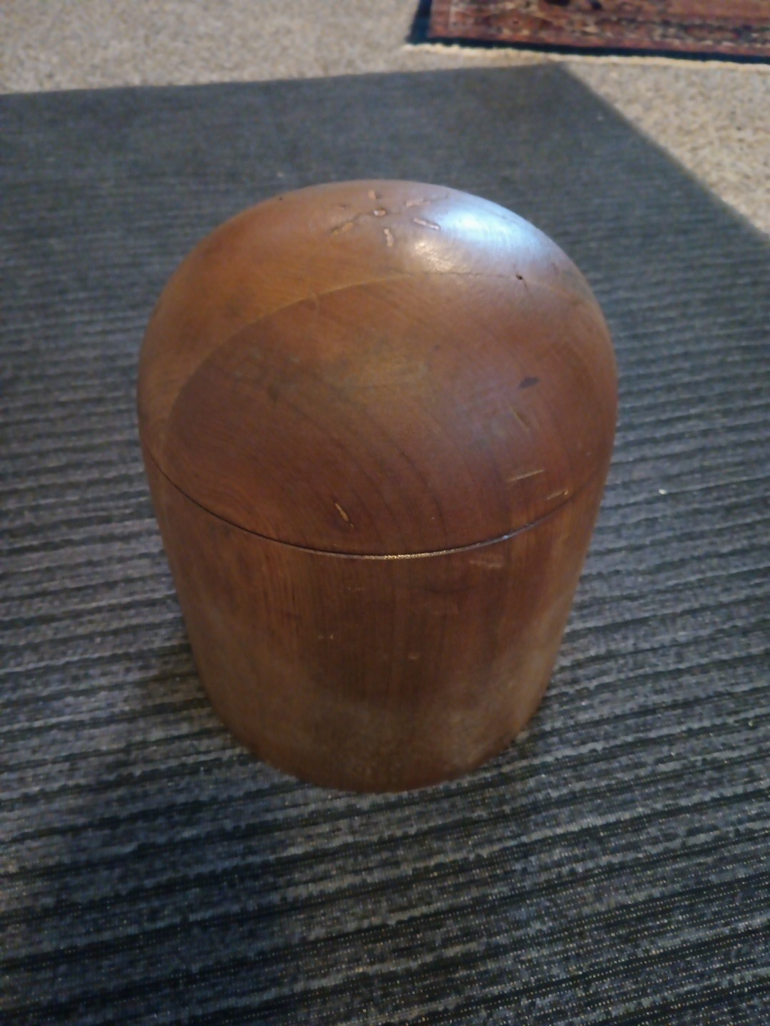 Vintage Millinery Wood Hat Block Mold Form Antique Hatter tool