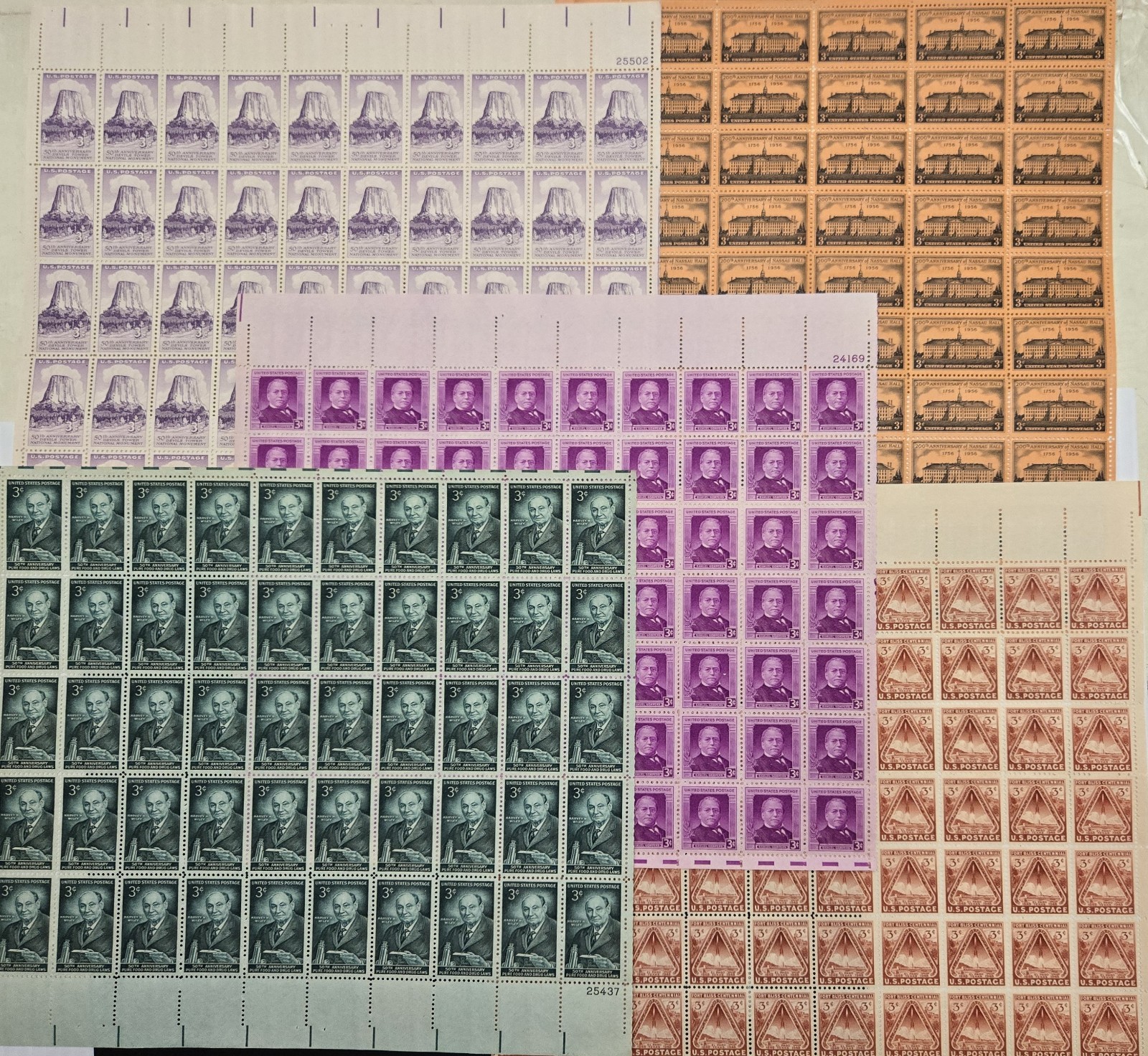 10 Mint Sheet of Stamps  all .03 Cent Domination