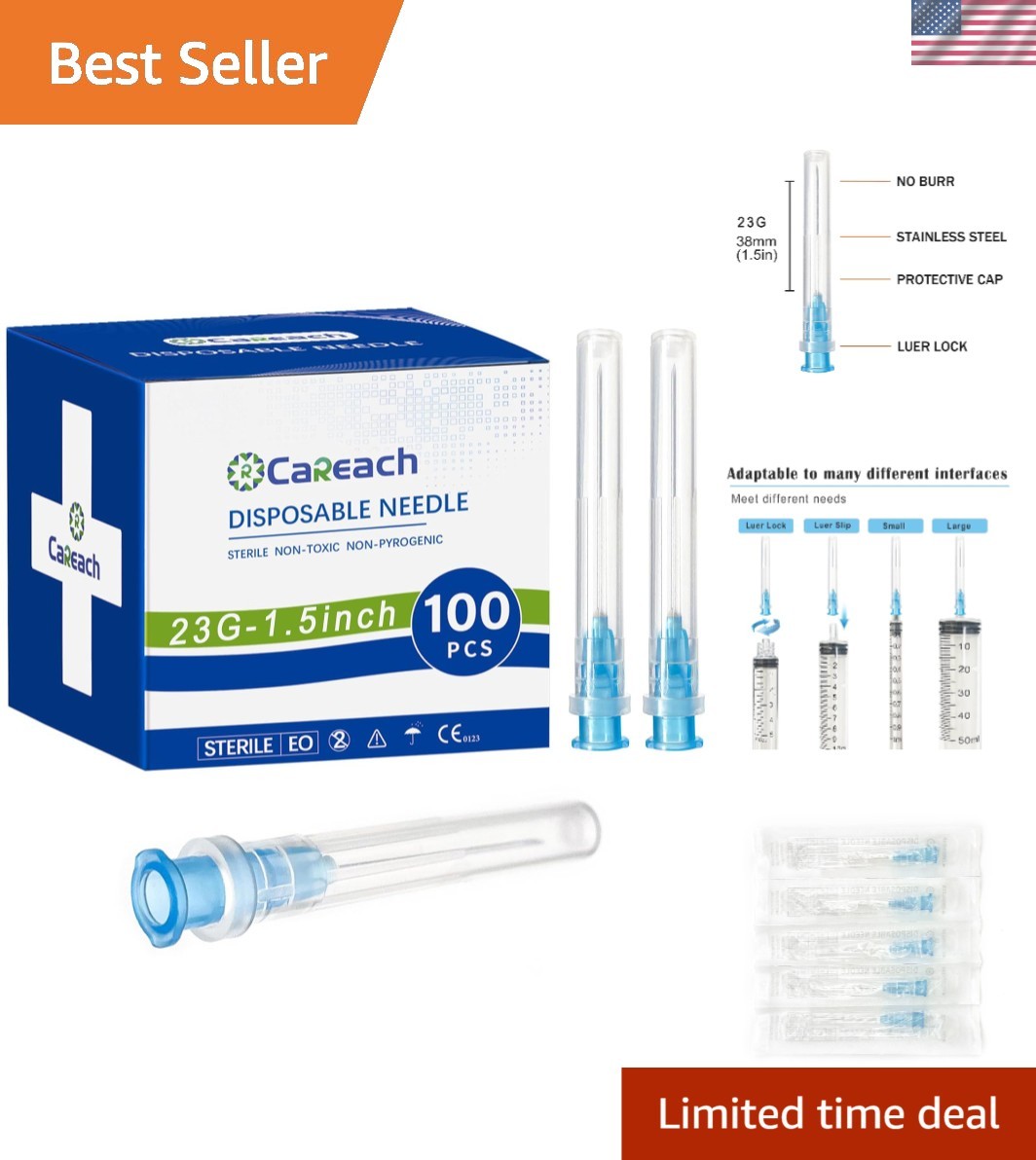 100pcs 23Ga 1.5inch for Industrial Lab Accessories, Measuring and Refilling Inks