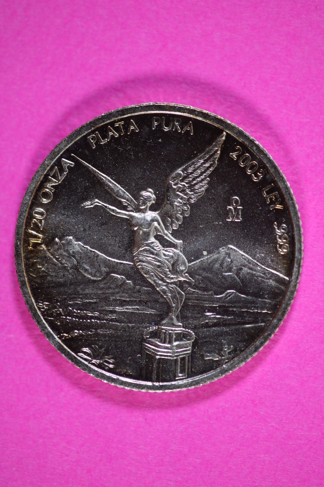 Toned 2003 Mexico Libertad 1/20 Onza Silver Coin 1/20 OZ Guaranteed Genuine 2487