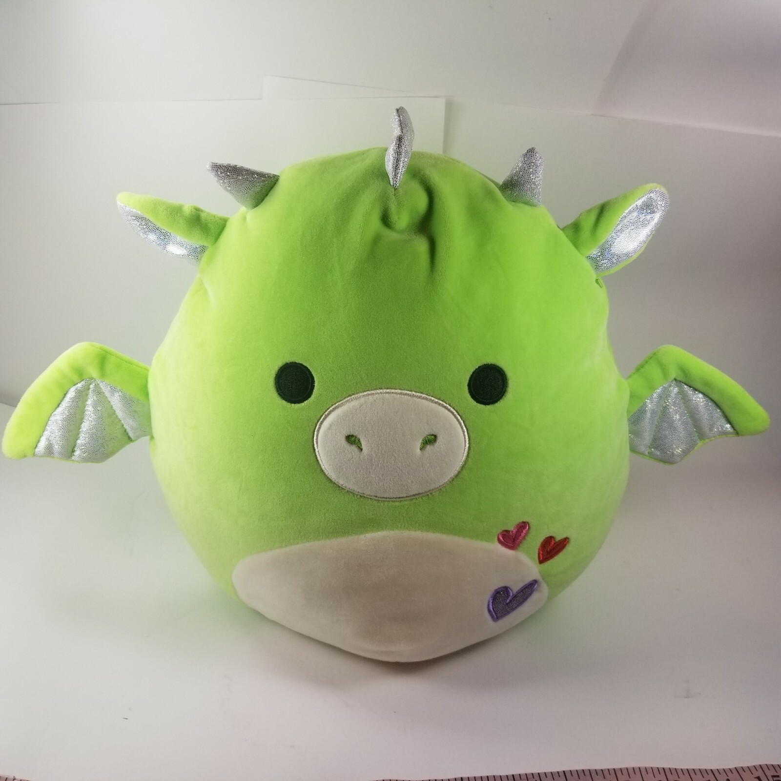 Squishmallows Pig Dragon 12" Plush Stuffed Green Reflective Spikes