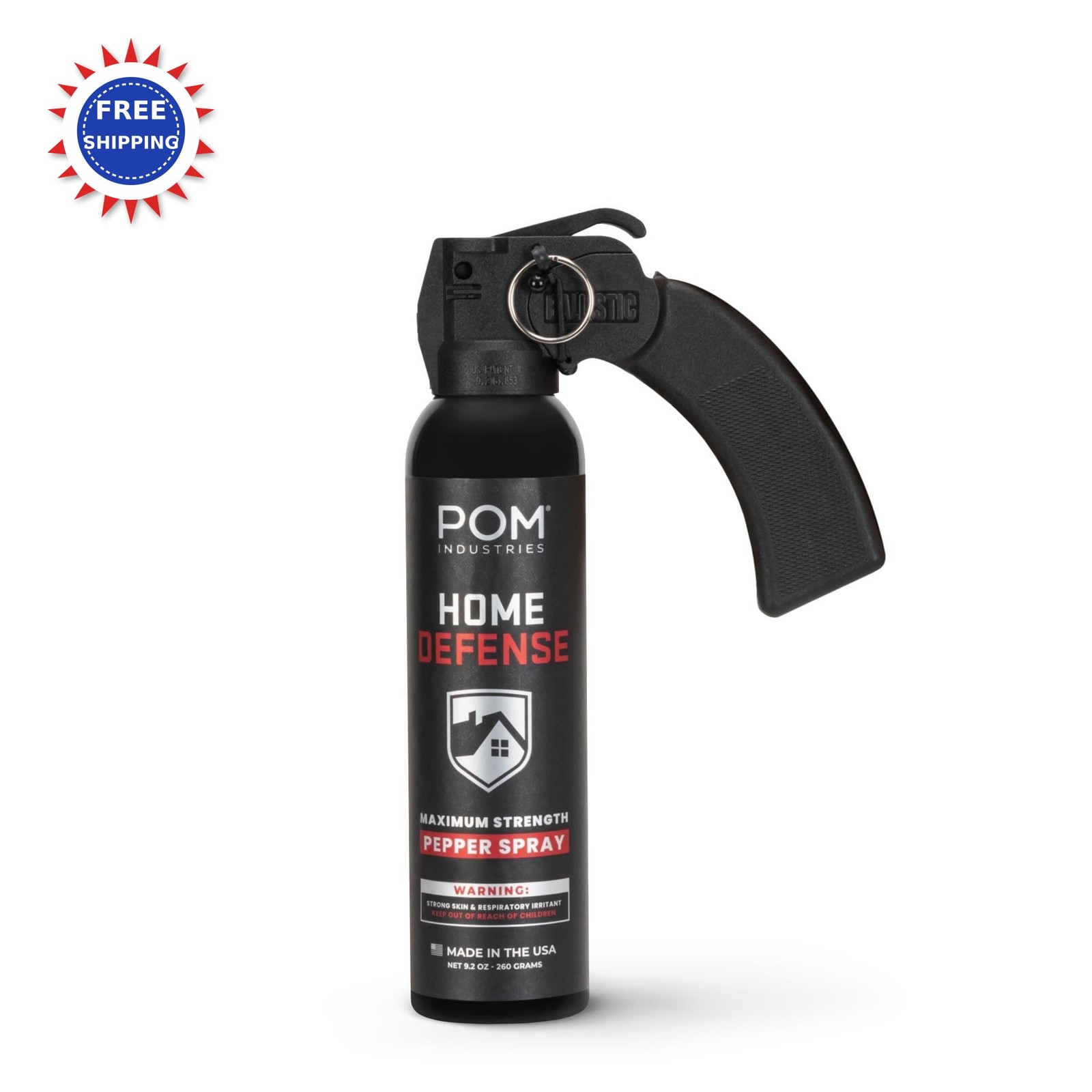 Pepper Spray Home Defense Unit 25 ft Range POM PHD-1.4 Maximum Strength Pistol