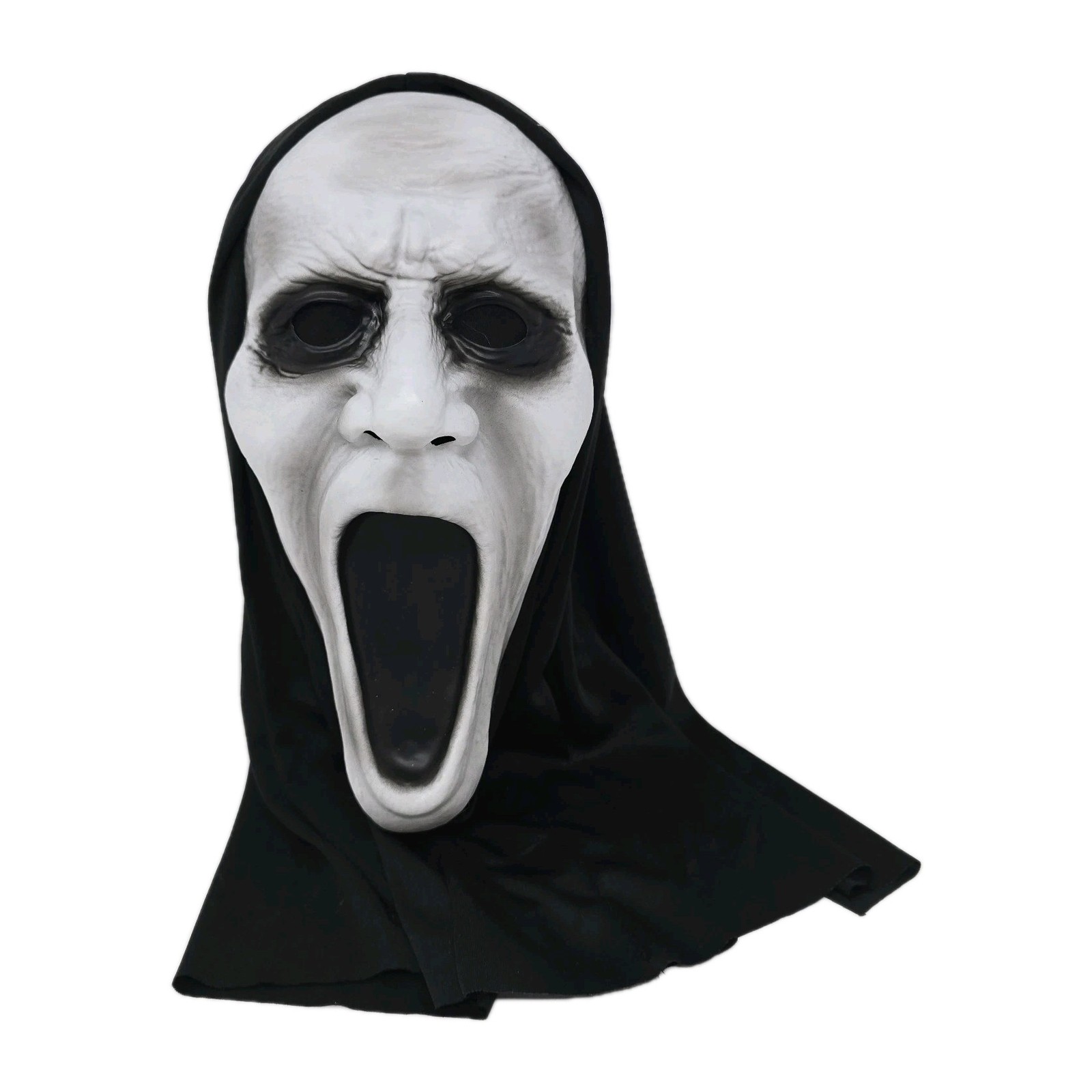 Ghost Face Silent Screamer White Mask for Halloween Costume Adult