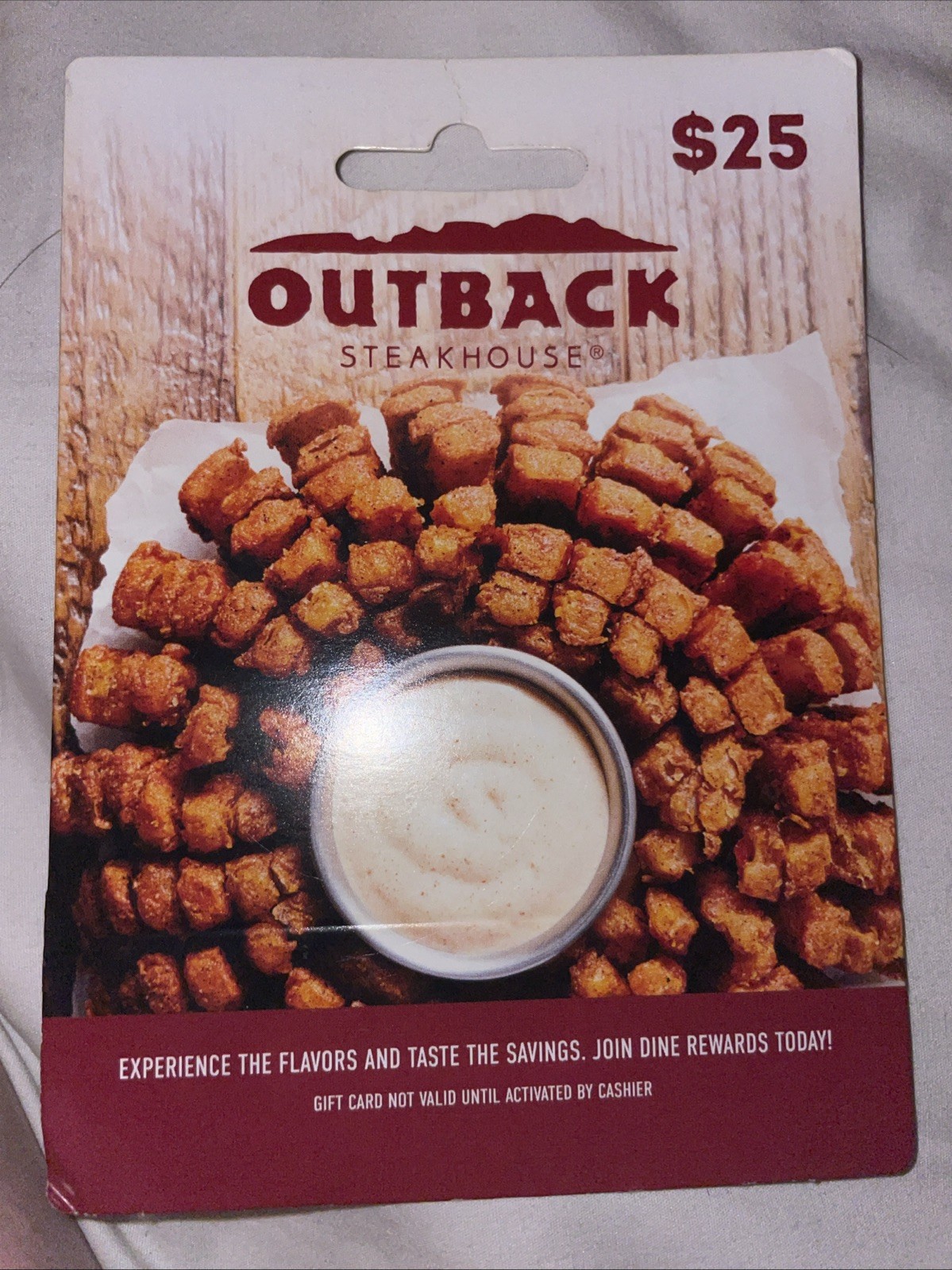 Outback Steakhouse Gift Card $25