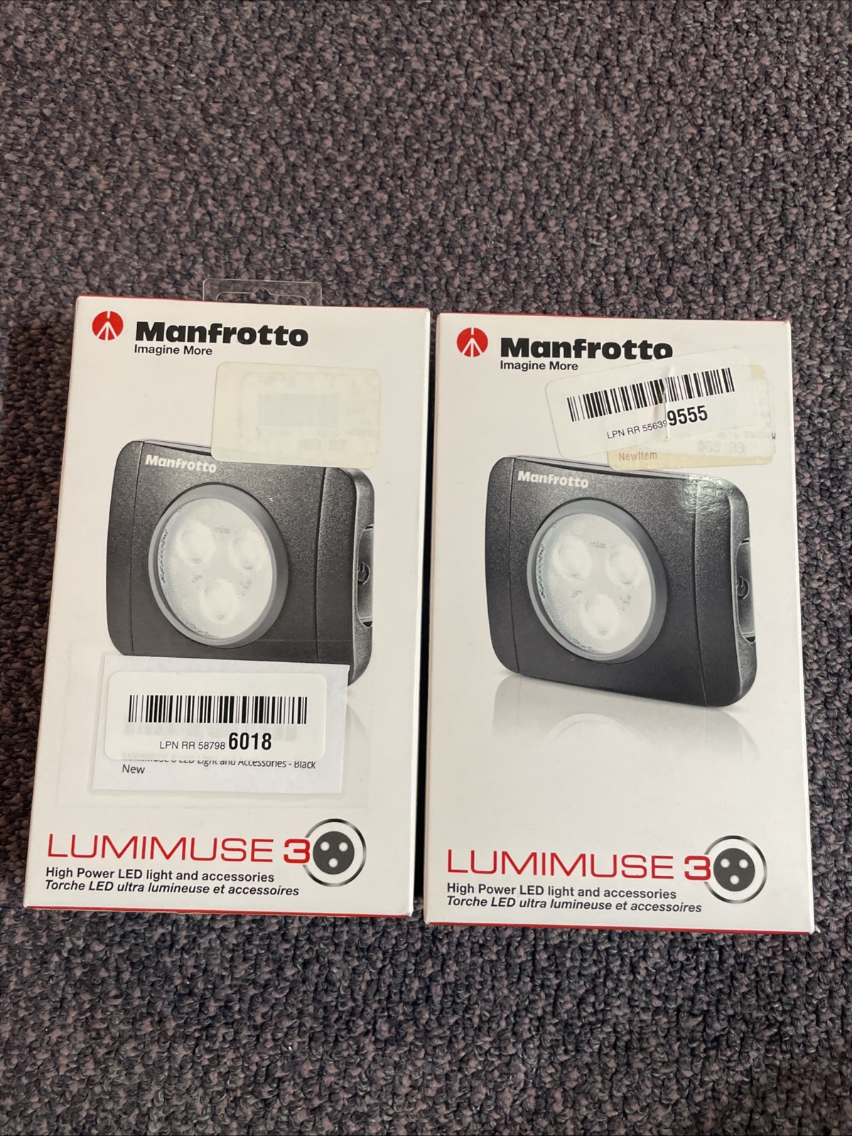 Camera Light  - Manfrotto LUMIMUSE 3 LED Light and Accessories