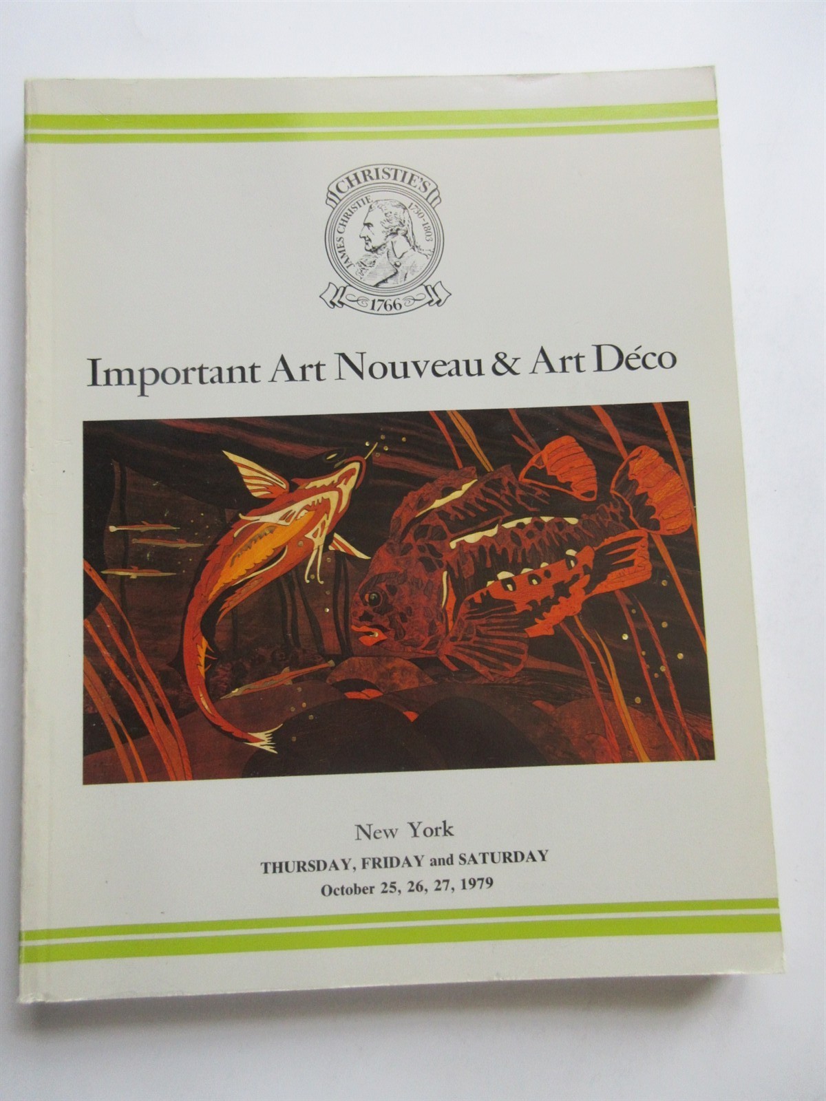 Christie's Auction Catalog Important Art Nouveau Art Deco October 1979 New York