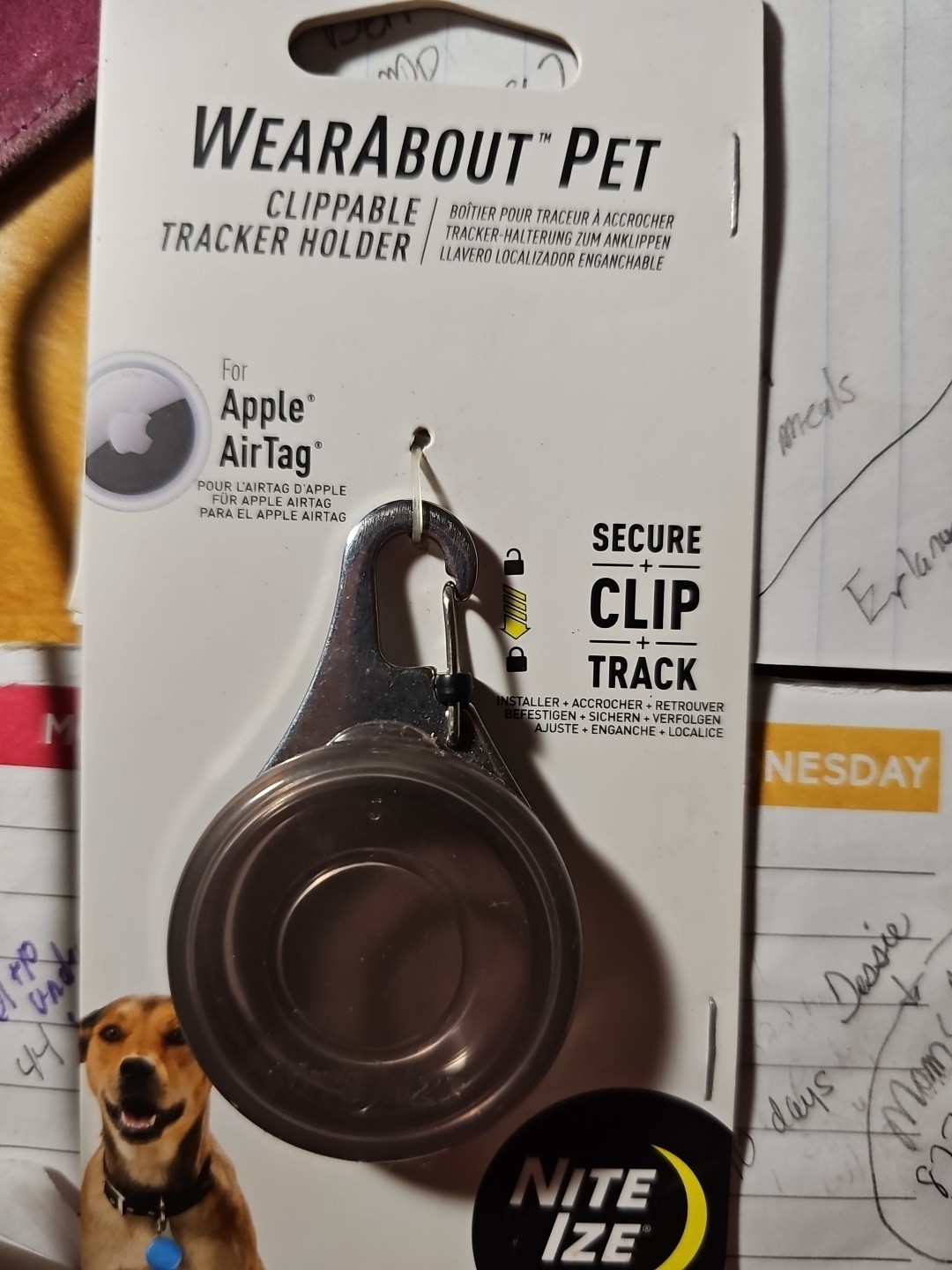 Nite Ize Wear About Pet Clippable Tracker Holder For Apple AirTag
