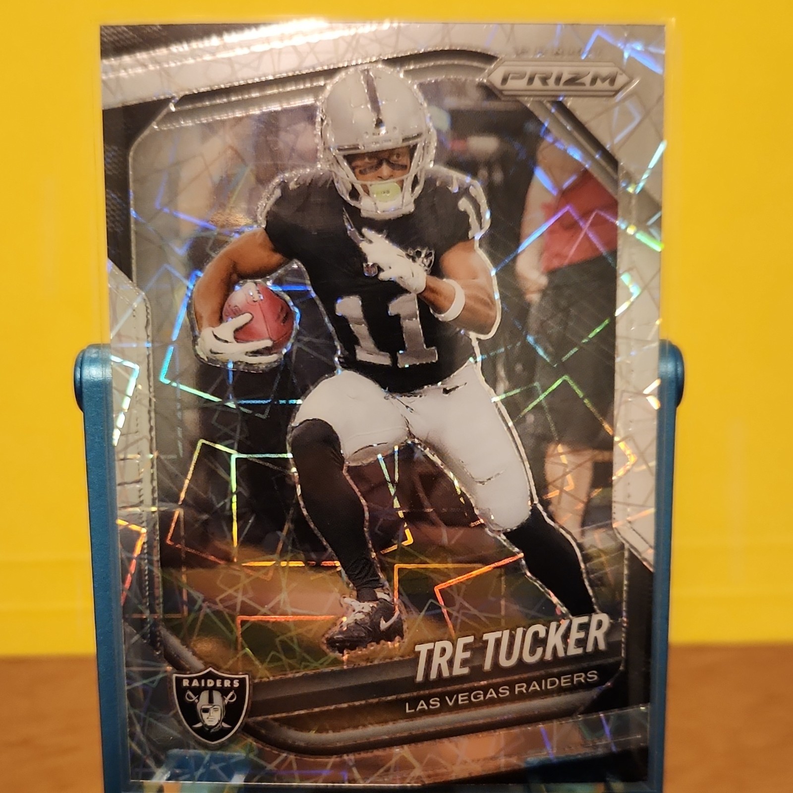 Panini 2025 Prizm Tre Tucker Las Vegas Raiders Prizm Parallel #162 Football