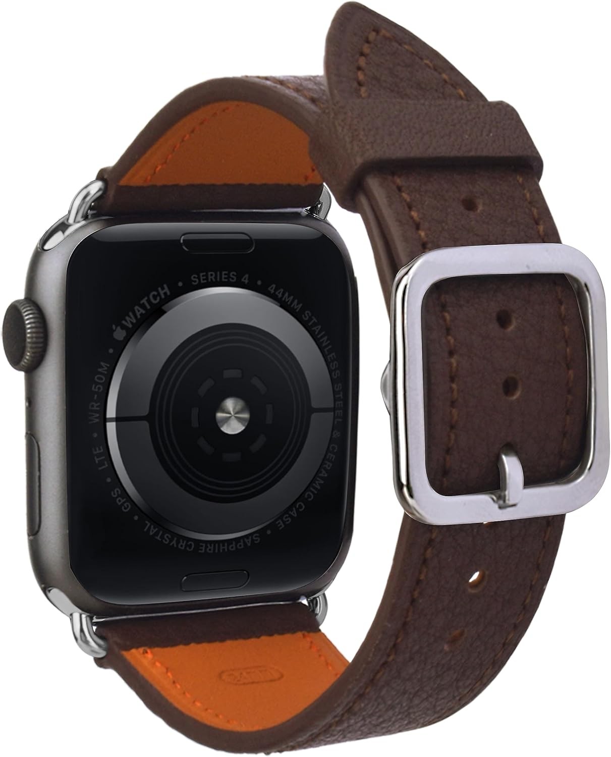 Genuine Leather Strap Compatible with Apple Watch Series 9 45mm 44mm 42mm