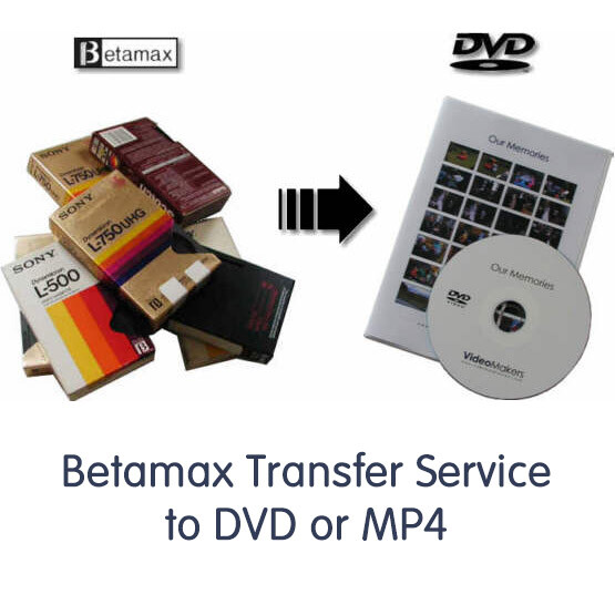 Transfer convert Betamax (PAL/SECAM) Beta video tape to DVD or MP4