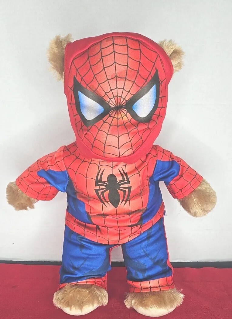 Build A Bear 16” Spider-Man Plush With Outfits  Marvel Clean Soft 2019