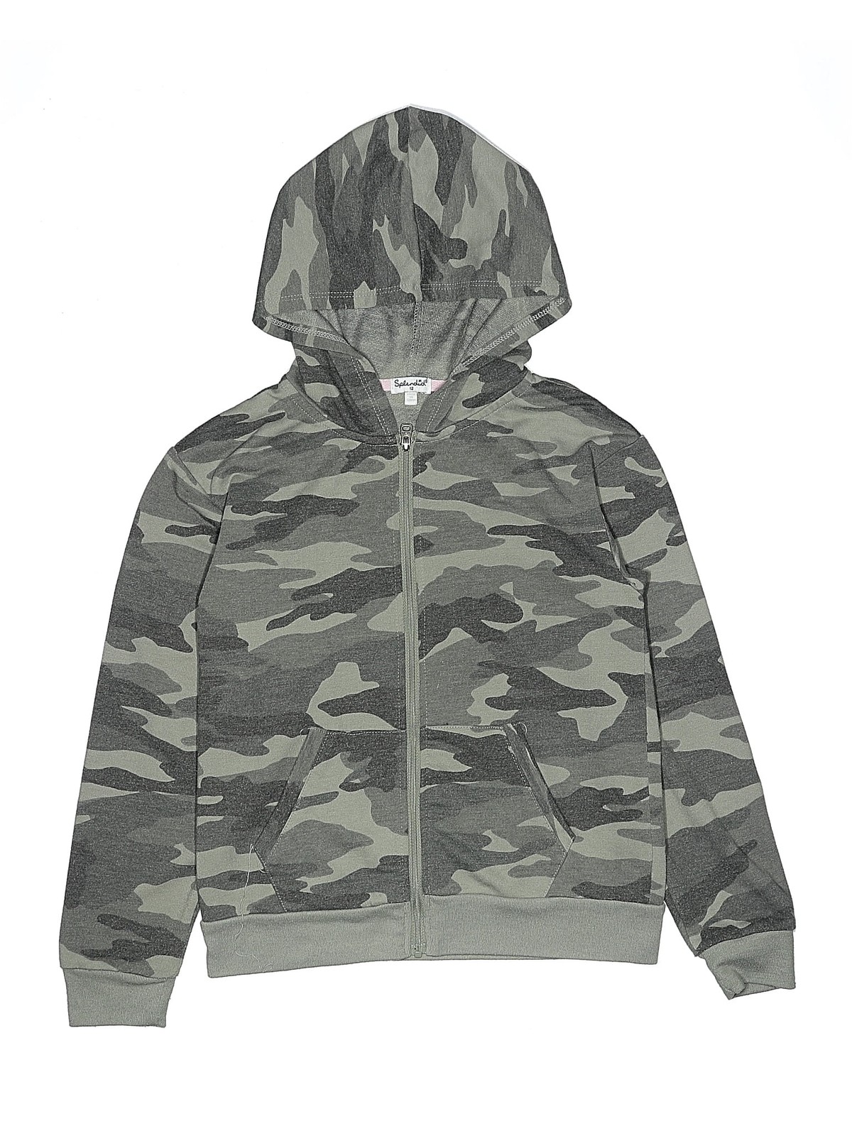 Splendid Girls Gray Zip Up Hoodie 12