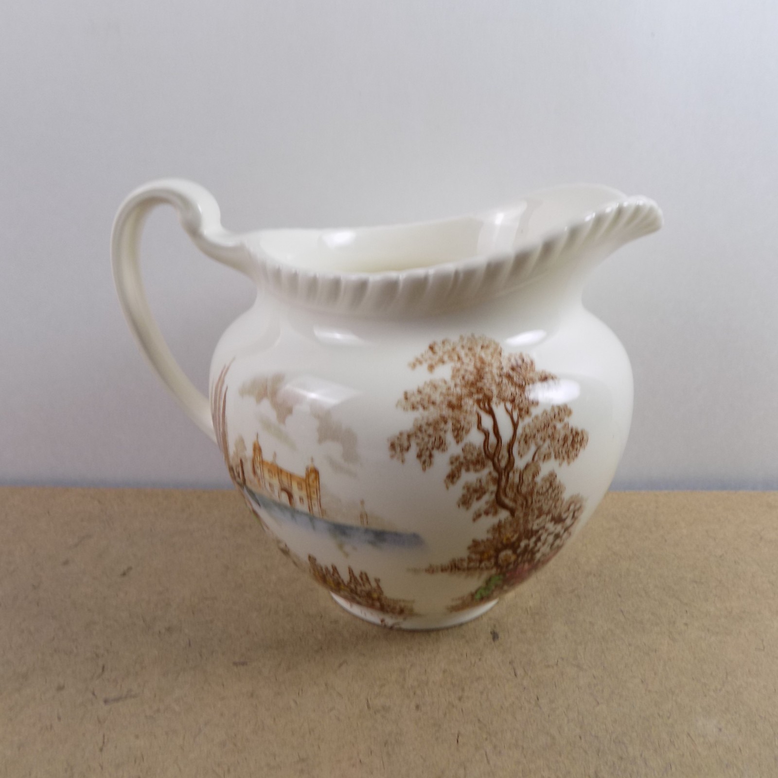 Johnson Brothers Castle on the Lake Juice or Milk Pitcher Vintage England