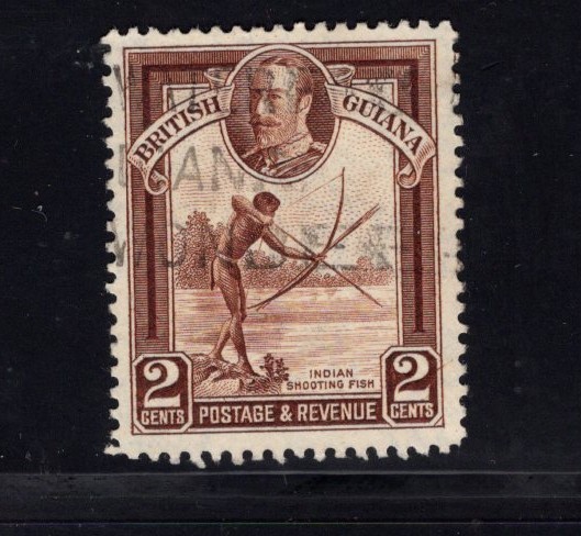 British Guiana 1934 2c Indian Fishing Bow and Arrow Archery FU-2 SG 289 SC 211