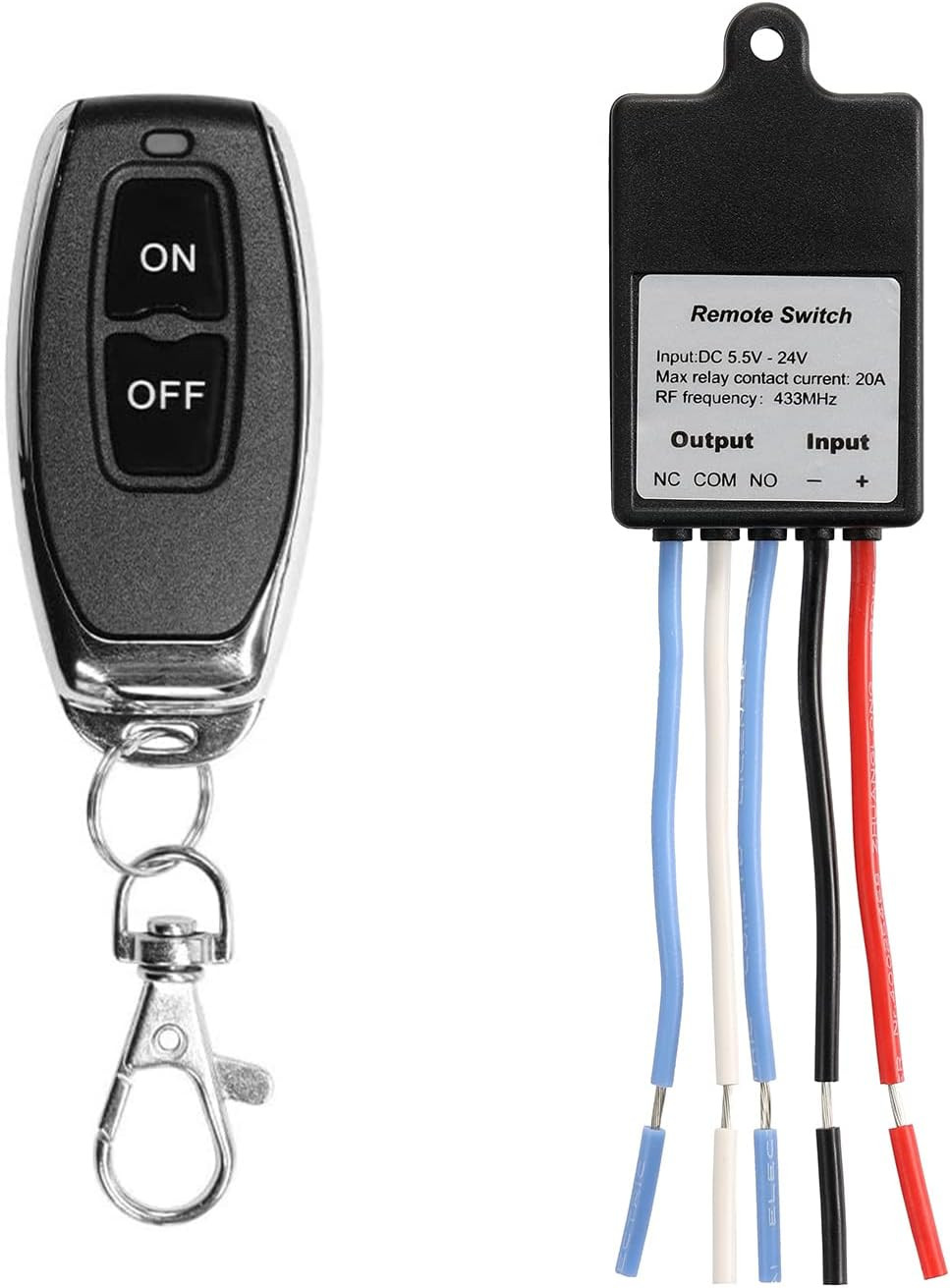 Mini Wireless RF Remote Control Switch for LED, Battery, Door Lock