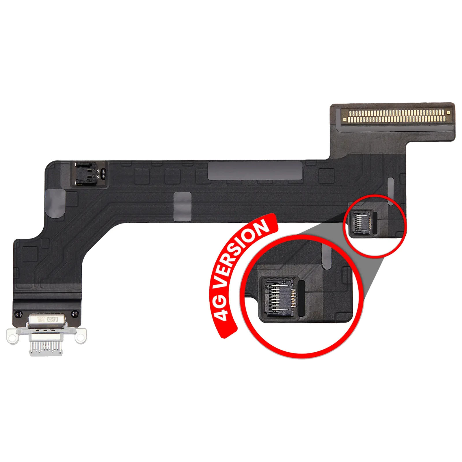 OEM Original Charging Port Flex Cable Cellular only 4G For iPad 10 (2022) Silver