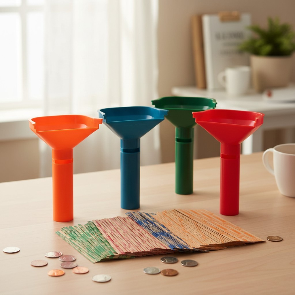 Durable Coin Sorting Tubes & 150 Assorted Flat Striped Wrappers - Easy Loading