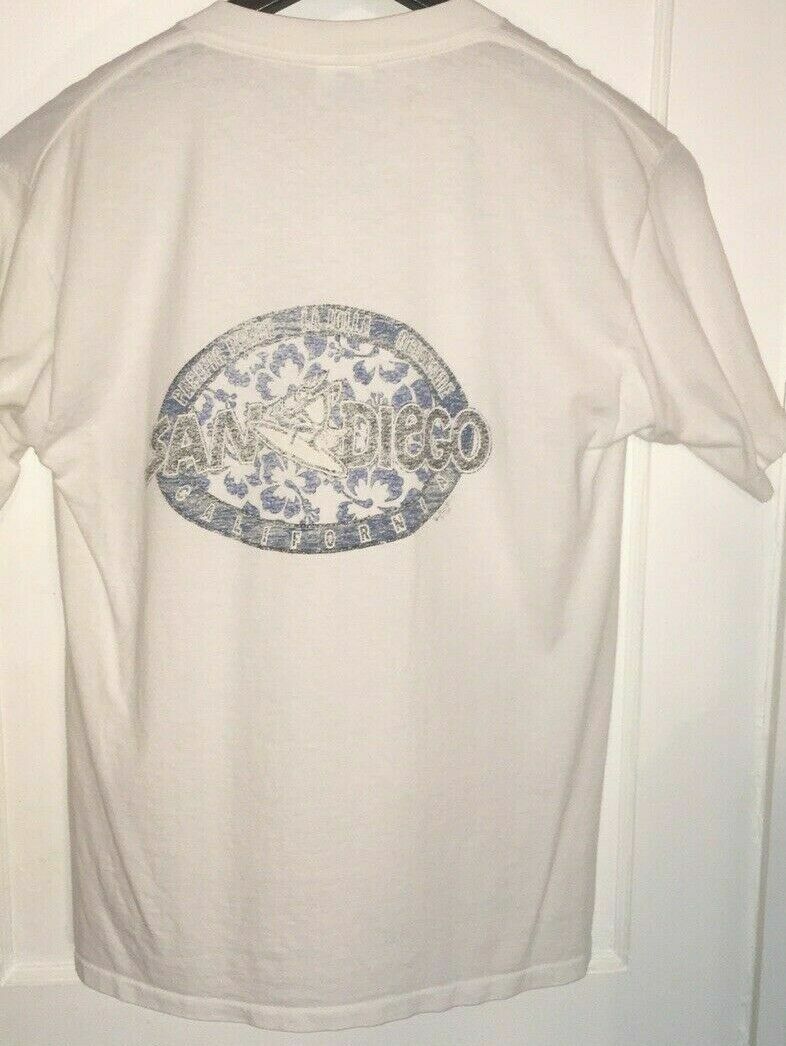 Vtg SAN DEIGO SURFER T SHIRT Rare CALI Surfing CALIFORNIA Single Stitch SURF 