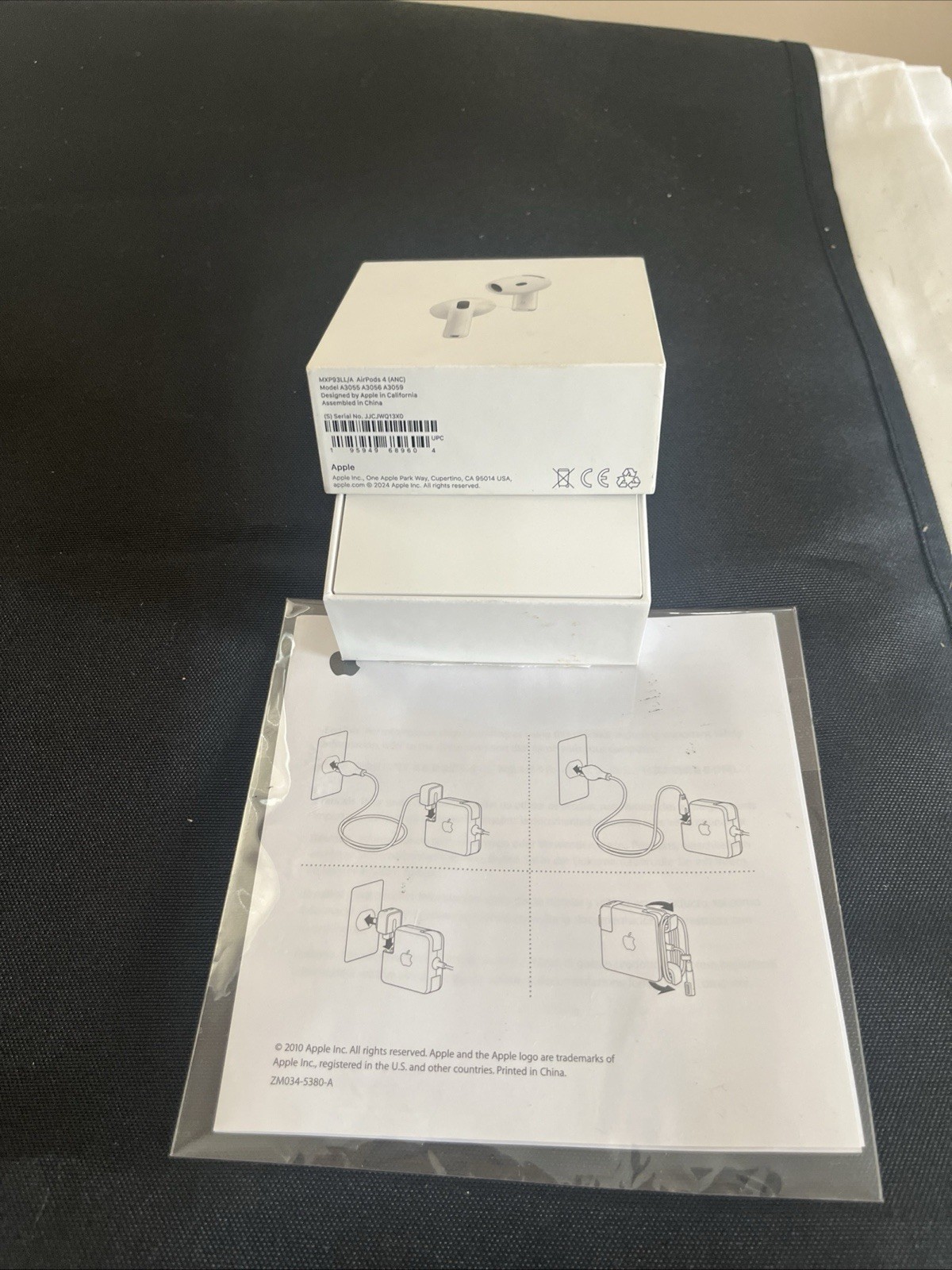Apple AirPods 2nd Generation Box Only & Manuals No EarBuds or Charging Case MINT