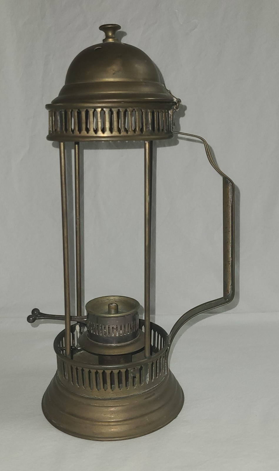 Oil Lantern  Candle Holder Brass  Sarreid Brand  Vintage