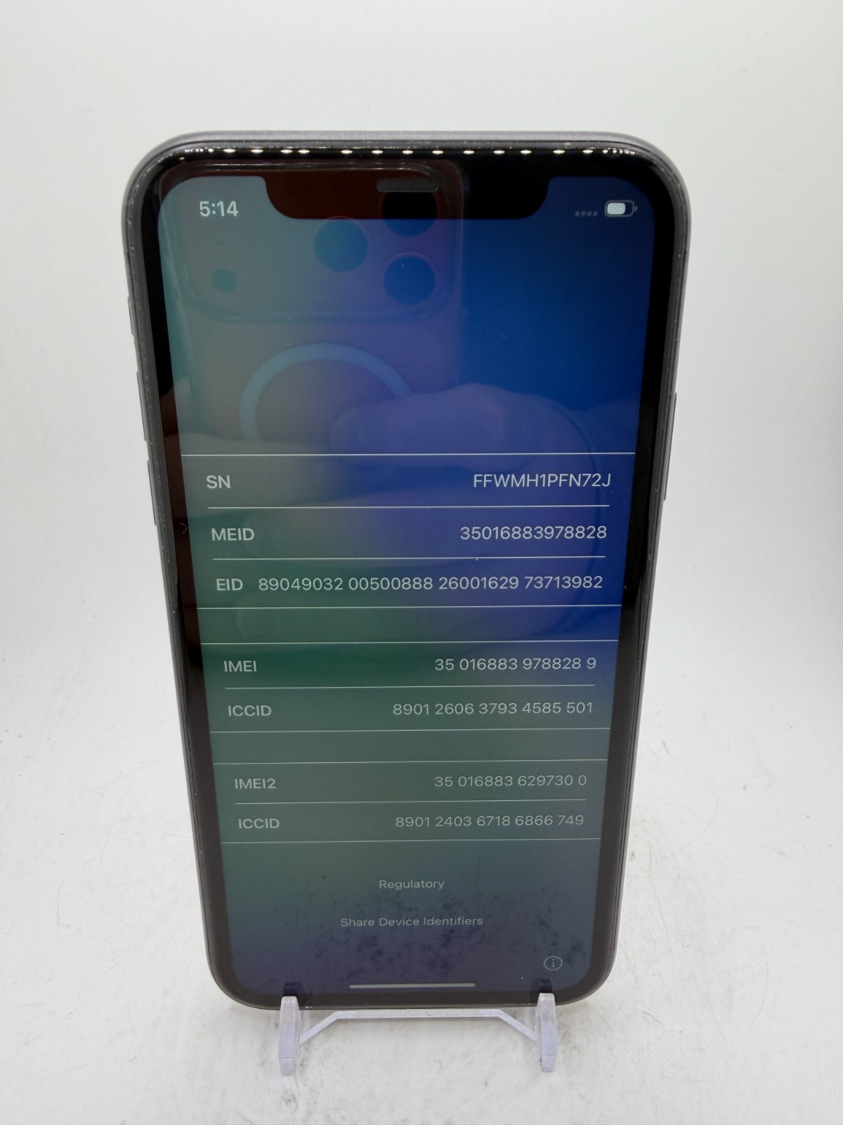 Apple iPhone 11 - Black - 64GB - as-is for salvage/parts/disassembly