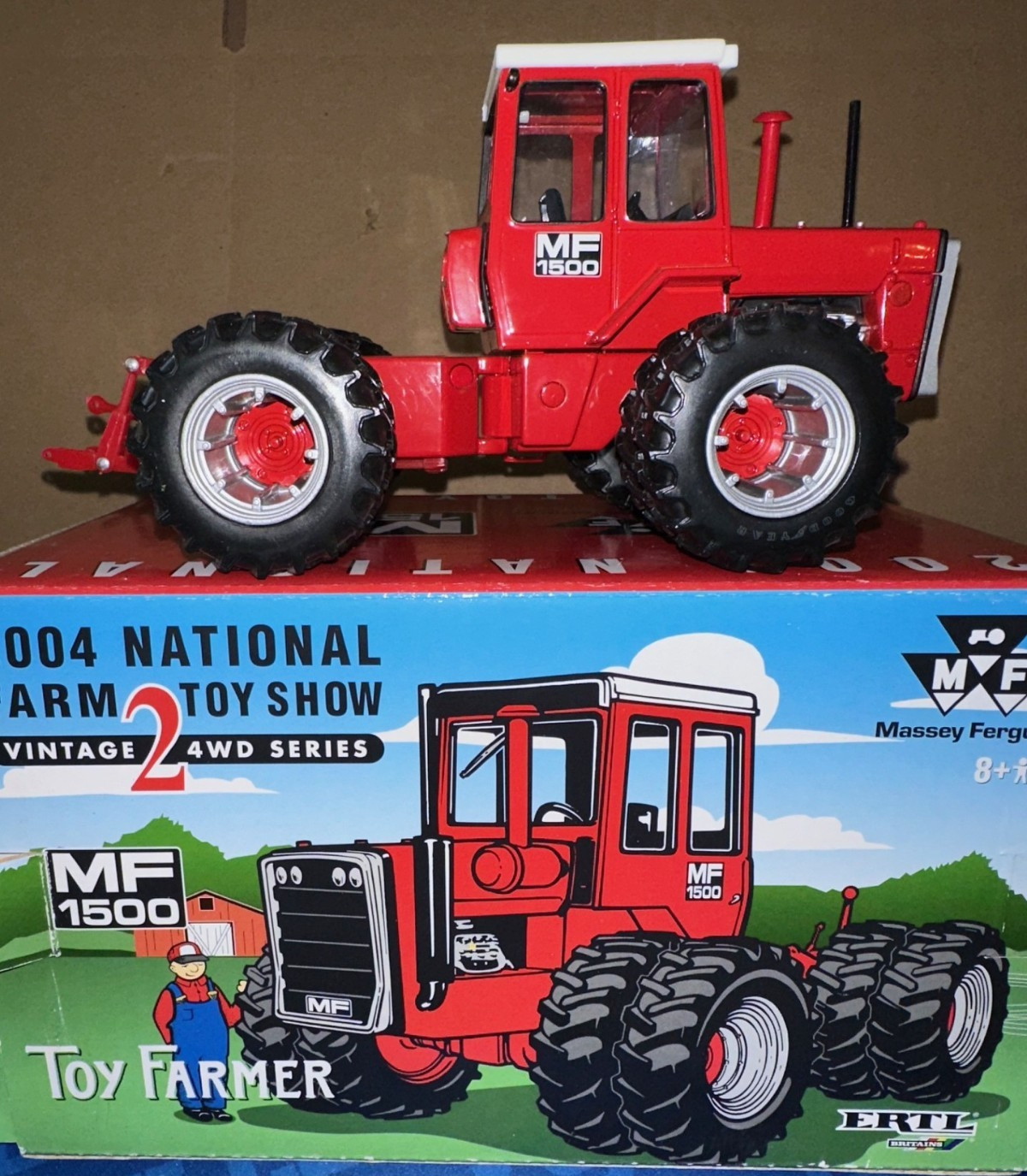 Ertl 1/32 Massey Ferguson 1500 4WD Duals Tractor Toy Farmer 2004 #16117A #3B*