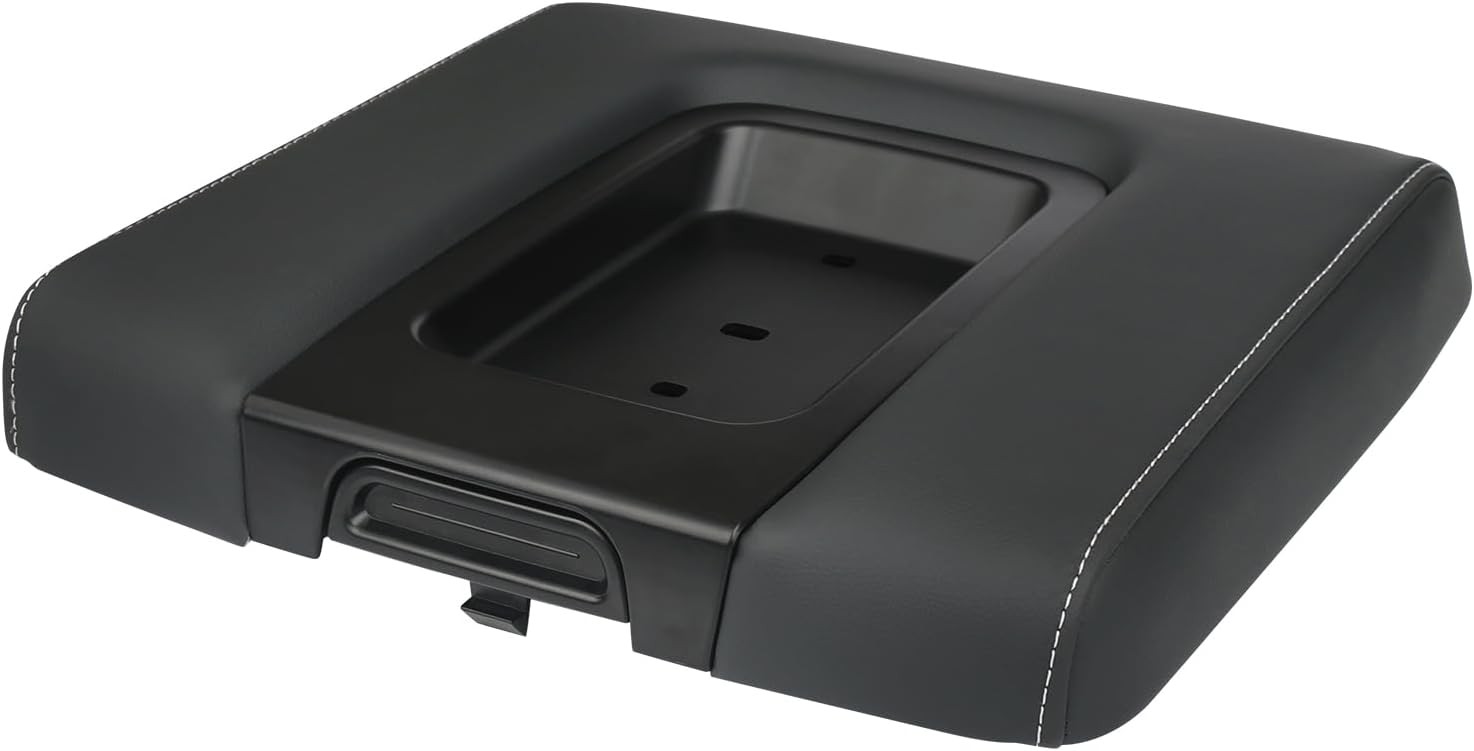 Front Seat Center Console Armrest Lid Black Compatible with 2014-2019 Chevrolet