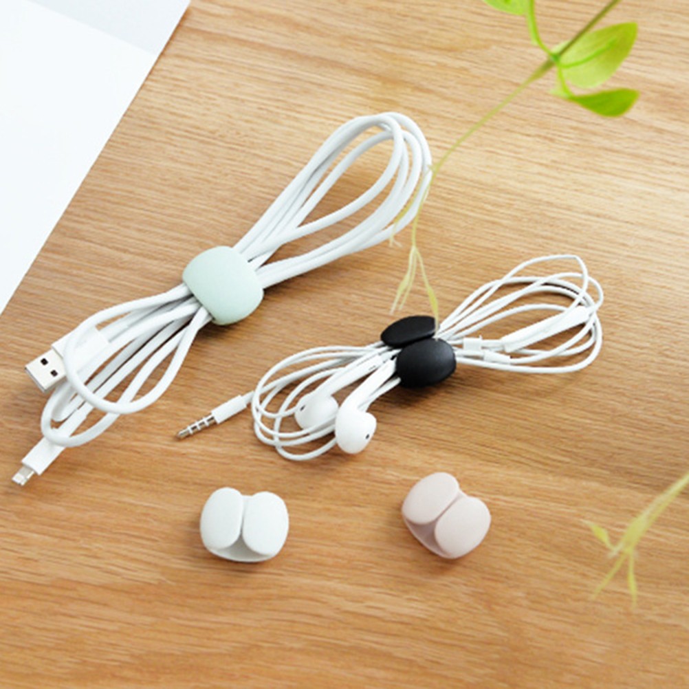 4 Pcs Multi-function Cable Winder Earphones Organizer Wraps Cords
