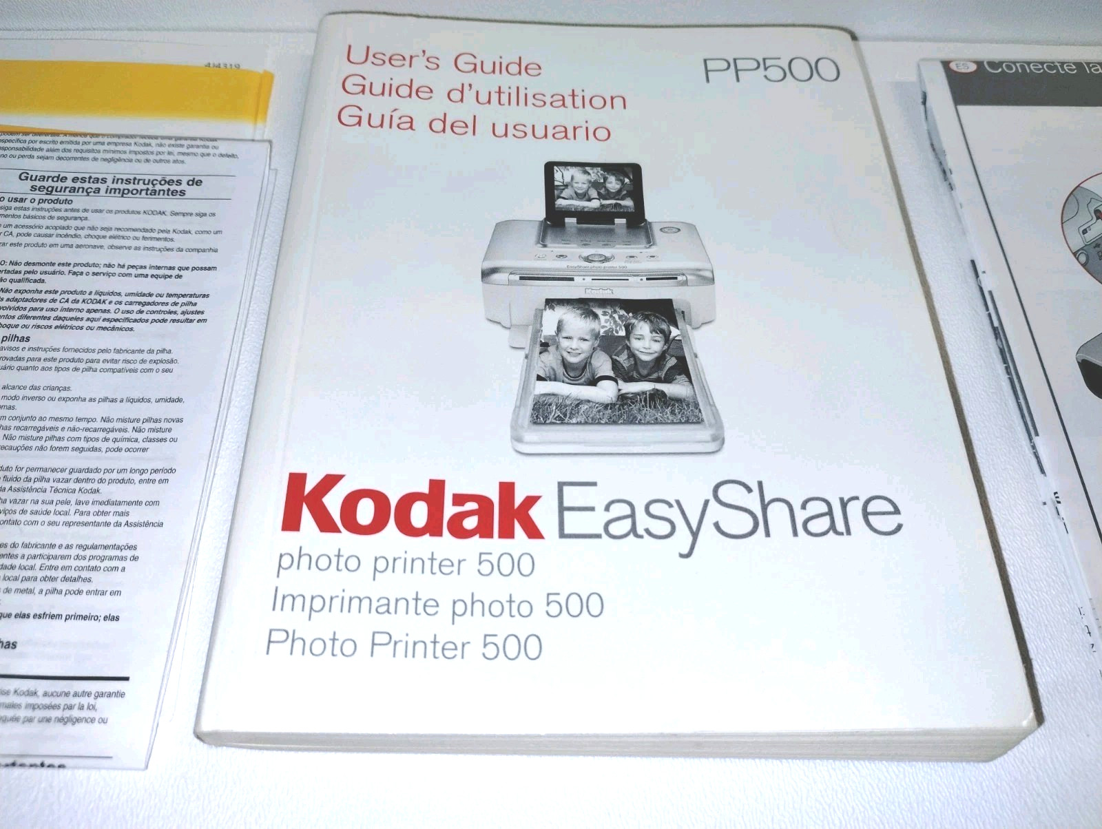 EasyShare Kodak Photo Printer 500, Original Owners Manual & Driver Cd.